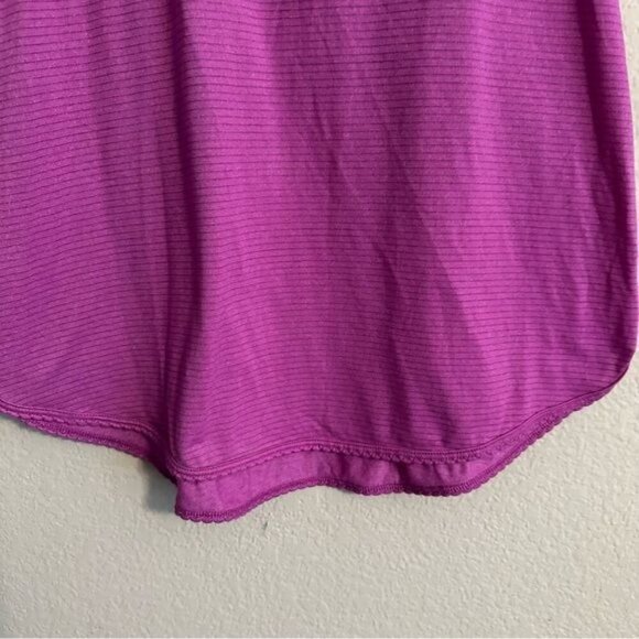 Lululemon 105 F Singlet Tank Top Raspberry Heathered Ultra Violet Pink Stripe 6 - Picture 6 of 8